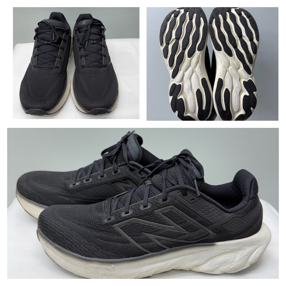 New Balance Fresh Foam X 1080 v13 Black White Running Shoes M1080BK13 Mens 14